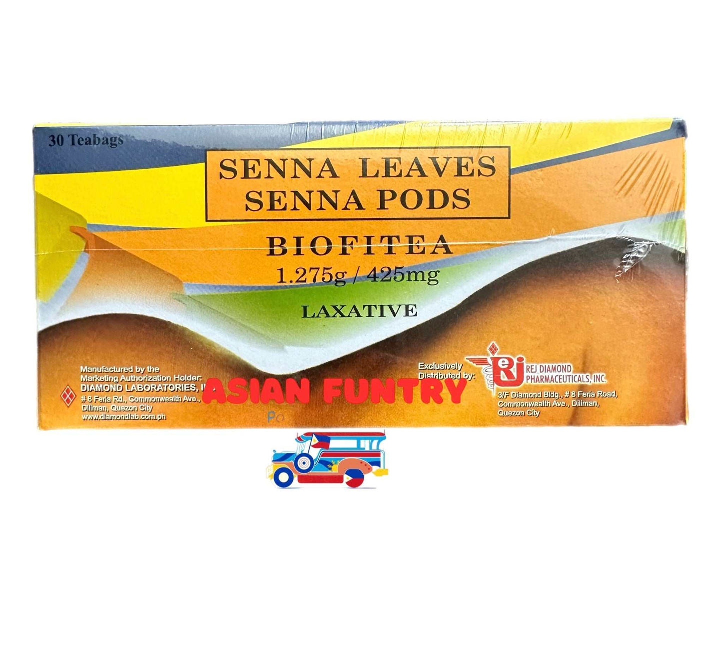 Biofitea 30 teabags (425mg) Senna leaves - Asian Funtry
