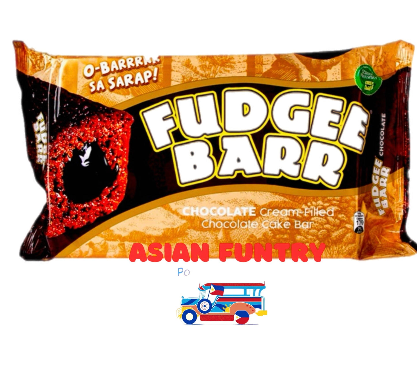 Fudgee Barr Chocolate cream - filled cake bar 10X42g packs - Asian Funtry