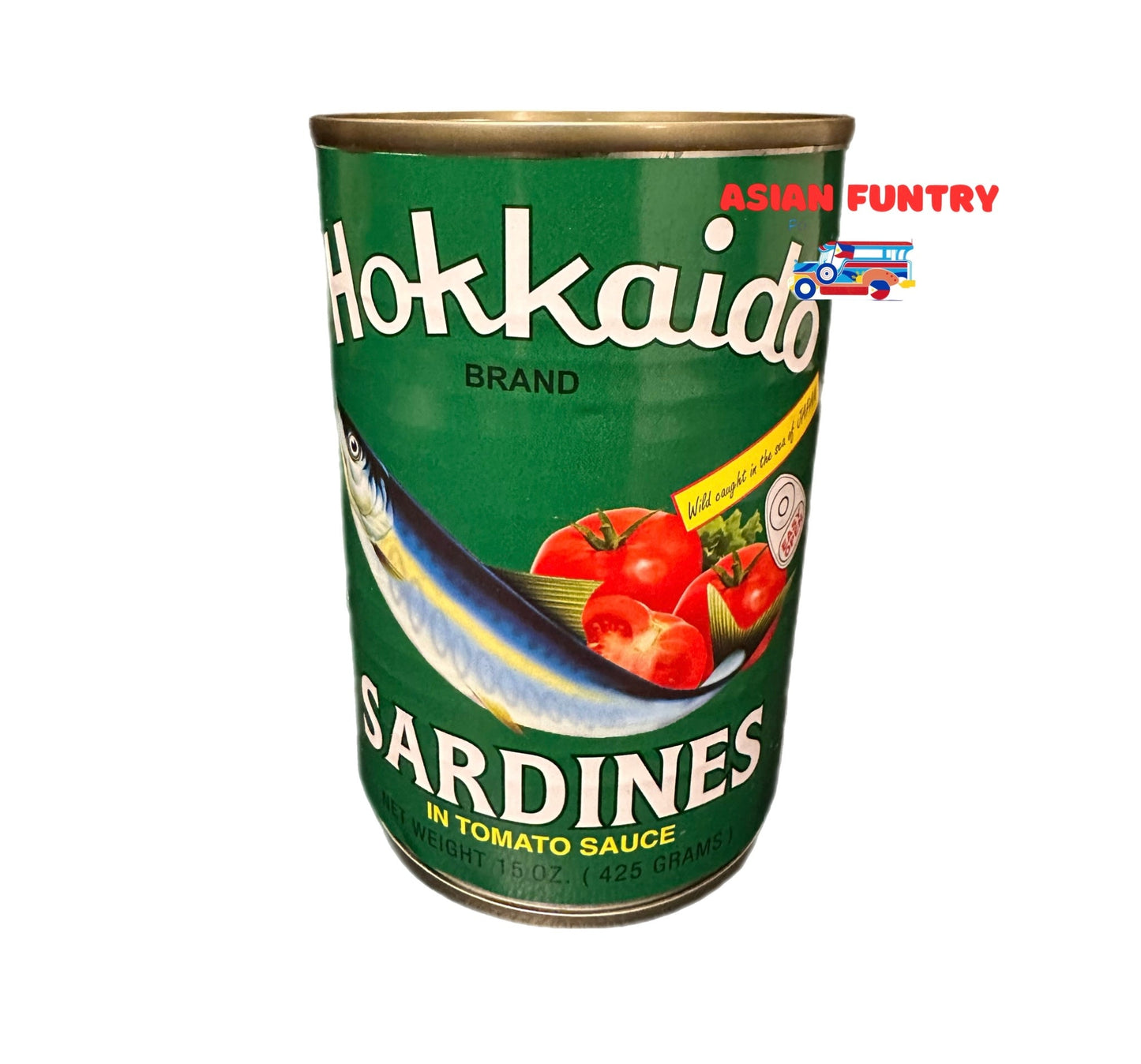 Hokkaido Sardines in Tomato Sauce 15 oz.(425gms) - Asian Funtry