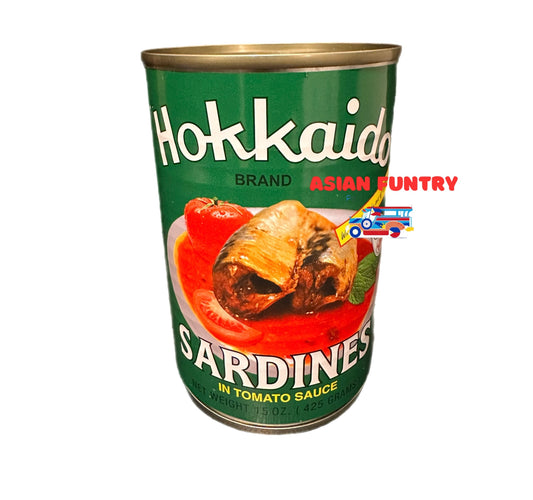 Indulge in the rich and savory flavor of Hokkaido Sardines in Tomato. This all-time favorite, 15 oz can (425g) is packed with nutritious and tender sardines, perfect for any meal. A delicious and convenient choice for seafood lovers, these sardines offer high quality protein and essential omega-3 fatty acids. Try them today and taste the difference!