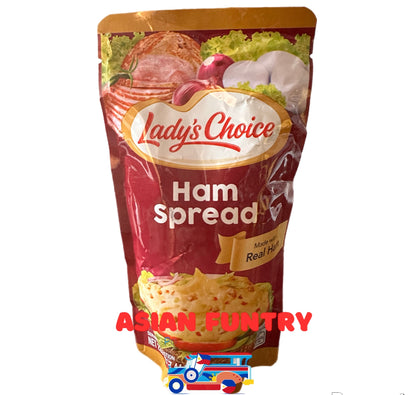 Lady's Choice Ham Spread packs a punch of flavor in every bite. Made from high quality ingredients, it is a favorite for its rich taste and smooth texture. Perfect for sandwiches and dips, indulge in 100% satisfaction with every pack.