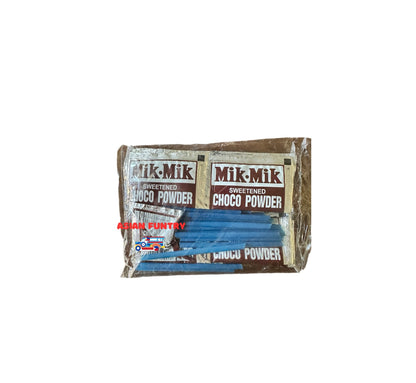Indulge in the nostalgic taste of Mik-Mik Sweetened Powder. This childhood favorite treat comes in 2 delicious flavors - Choco and Milk. Made with the perfect balance of sweetness, it's sure to satisfy your cravings. Enjoy the convenience of 3 packs for more moments of delight.