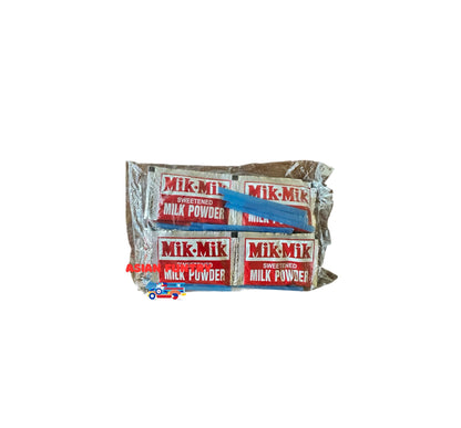 Indulge in the nostalgic taste of Mik-Mik Sweetened Powder. This childhood favorite treat comes in 2 delicious flavors - Choco and Milk. Made with the perfect balance of sweetness, it's sure to satisfy your cravings. Enjoy the convenience of 3 packs for more moments of delight.