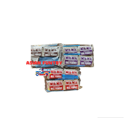 Indulge in the nostalgic taste of Mik-Mik Sweetened Powder. This childhood favorite treat comes in 2 delicious flavors - Choco and Milk. Made with the perfect balance of sweetness, it's sure to satisfy your cravings. Enjoy the convenience of 3 packs for more moments of delight.