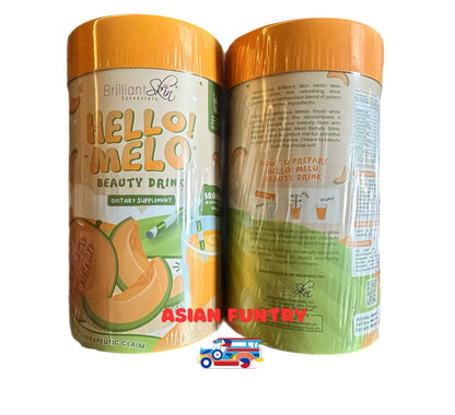 Brilliant Skin Hello Melo Beauty Drink 110g (10 Stick Packets X 5000 mg) - Asian Funtry