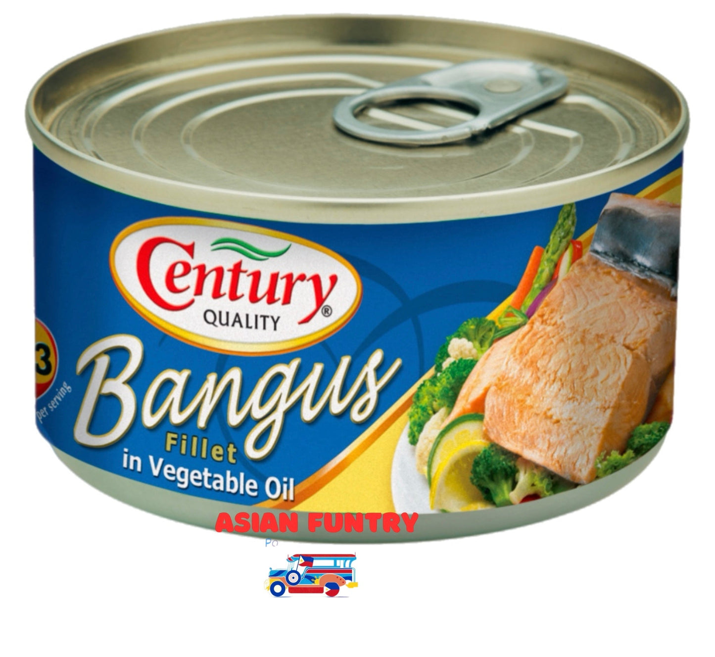 Century Bangus Fillet in Vegetable oil 184g - Asian Funtry
