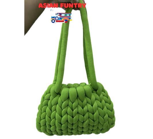Handmade in the Philippines Stitched bag in Helena style (green color) - Asian Funtry