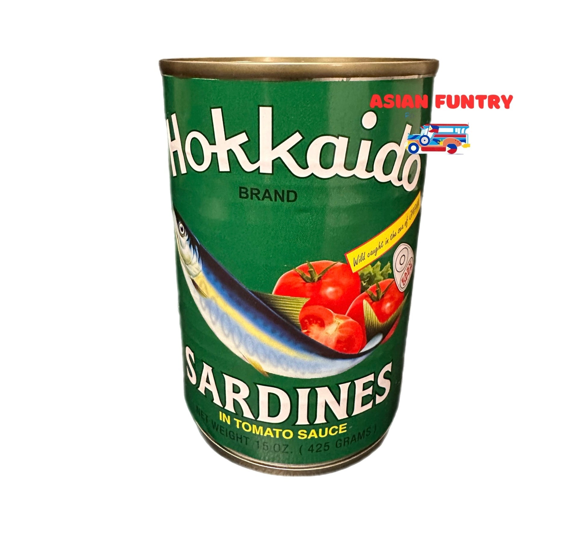 Hokkaido Sardines in Tomato Sauce 15 oz.(425gms) - Asian Funtry
