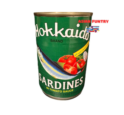 Hokkaido Sardines in Tomato Sauce 15 oz.(425gms) - Asian Funtry