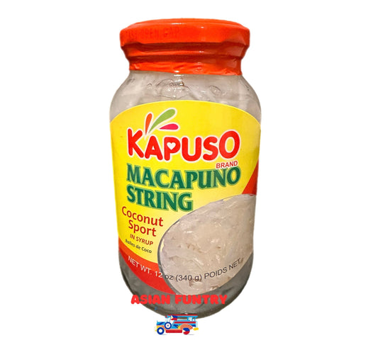 Kapuso Macapuno String 340g (120z) Coconut Sport in syrup - Asian Funtry