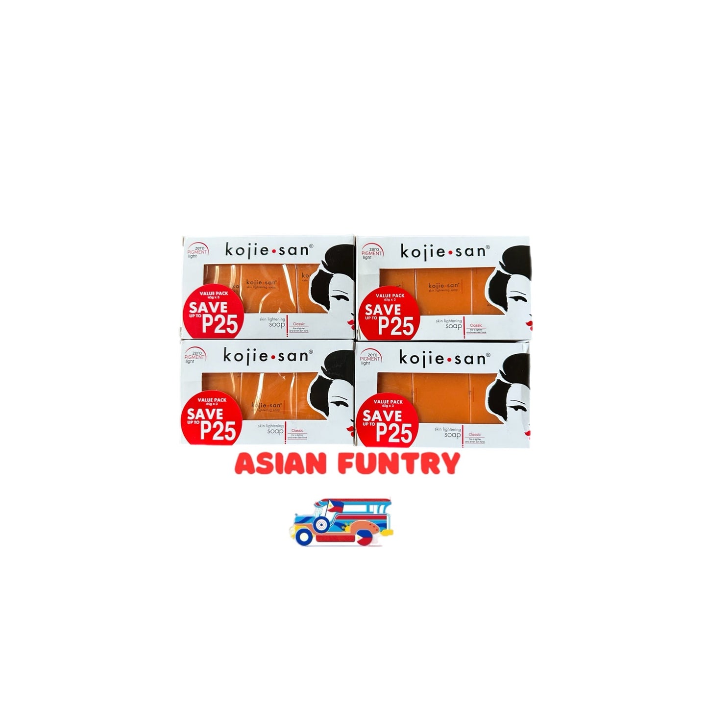 Kojie - San Skin Lightening Soap (3X65g box) - Asian Funtry