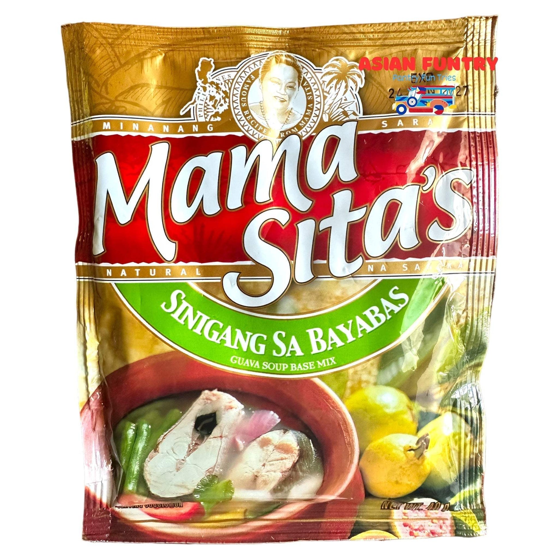 Mama Sita's Sinigang sa Bayabas (Guava soup base mix) 3X40g pack - Asian Funtry