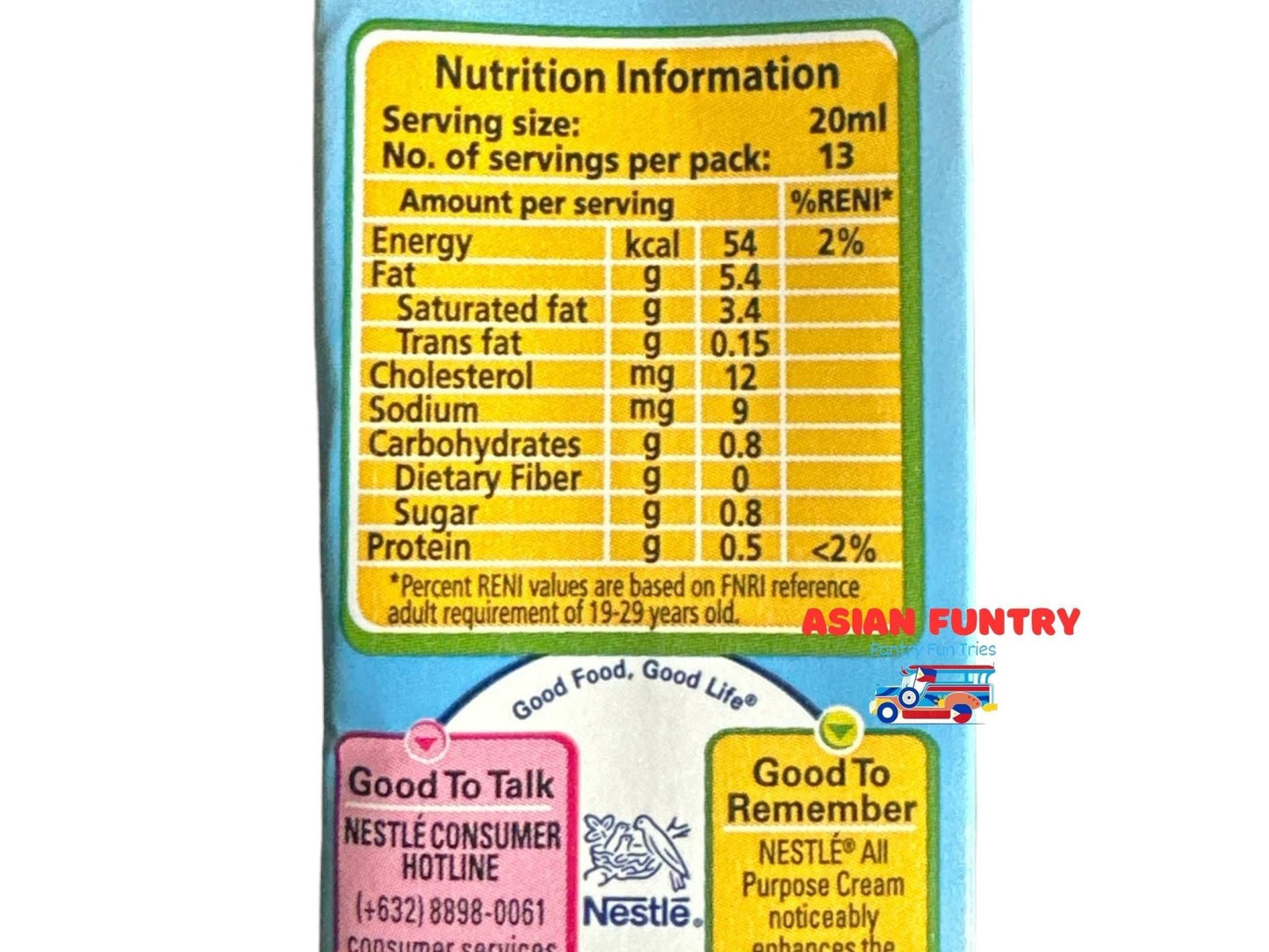 Nestle All Purpose Cream 250ml - Asian Funtry