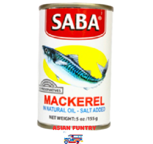 Saba Mackerel in Natural Oil (2 cans X 155g) - Asian Funtry